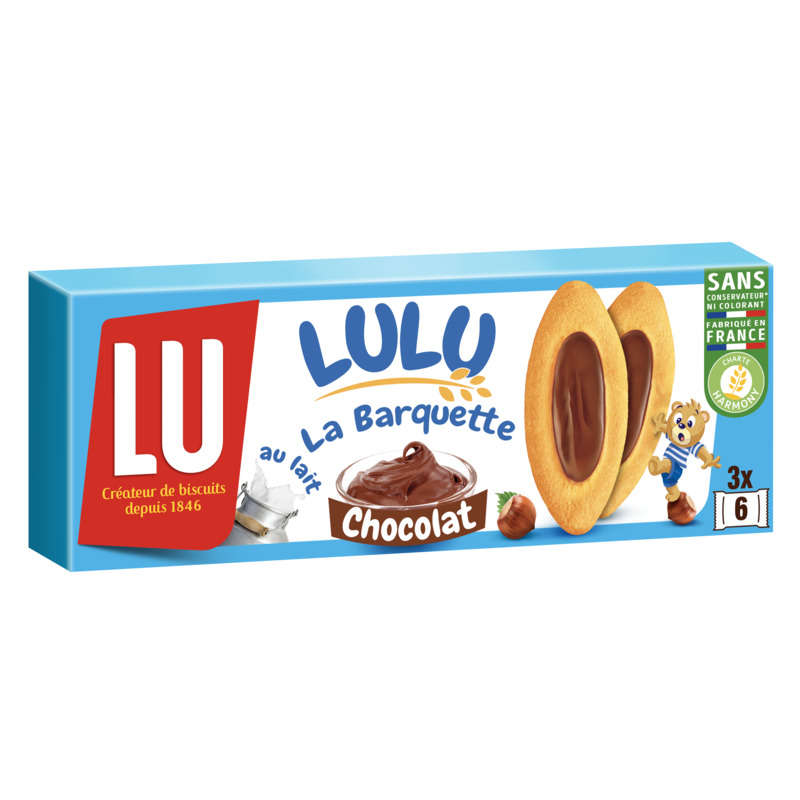 Lu Lulu La Barquette Biscuits Chocolat 120g