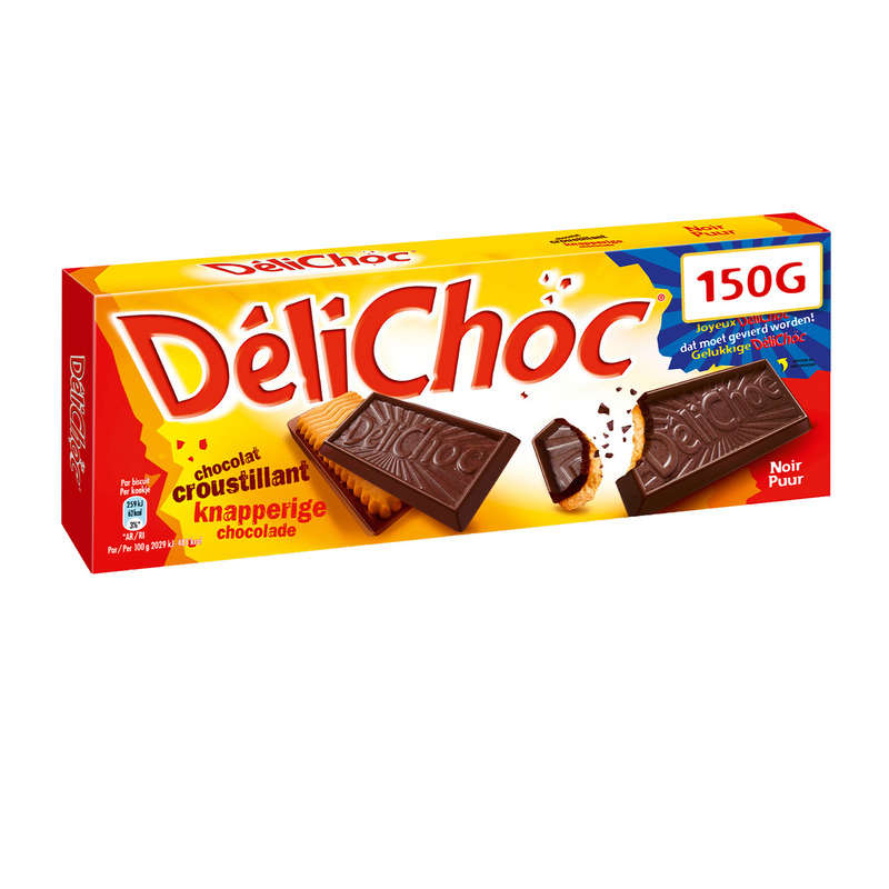 Delacre Biscuits croustillants au chocolat noir 150g