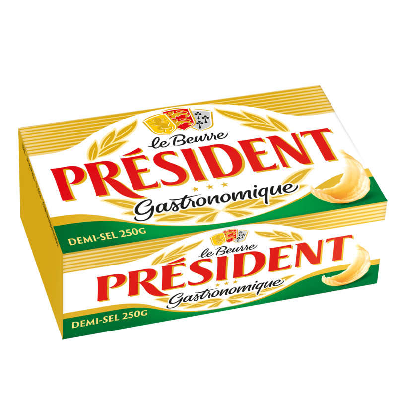 Président Beurre Demi Sel Plaquette 250g