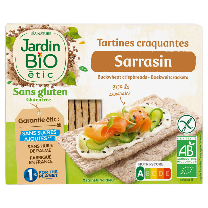 Jardin Bio Tartines Sarrasin Gluten Free 150G