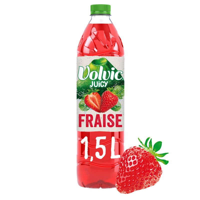 Volvic Juicy boisson au jus de Fraise 1,5L