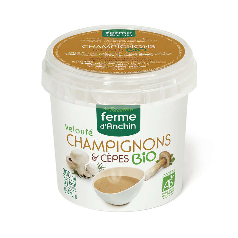 Ferme d'Anchin Velouté Bio aux Champignons et Cèpes