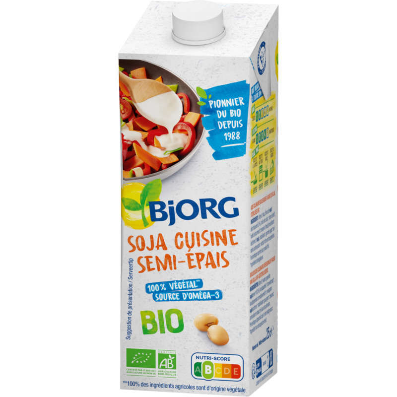 Bjorg Soja cuisine semi epais bio 25cl