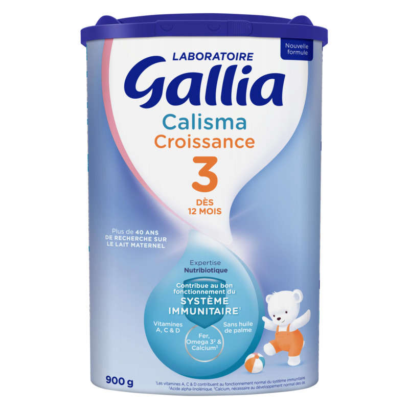 Gallia Lait De Croissance 3 En Poudre + 12 Mois 900G