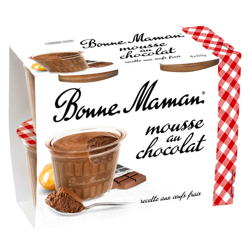 Bonne Maman Mousse au chocolat 4x50g