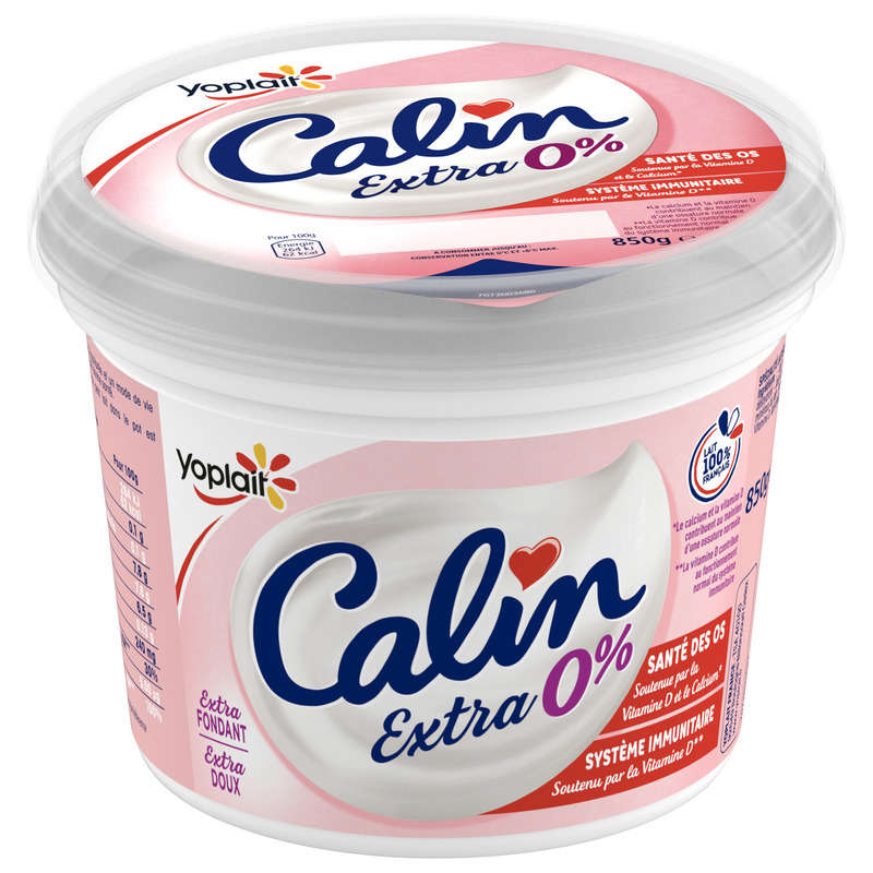 Yoplait calin extra fromage blanc nature 0% 850g