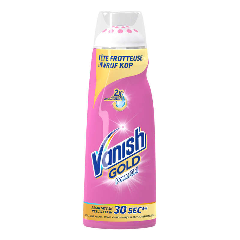 Vanish Détachant Powergel Avant Lavage Gold Avec Tête Frotteuse 200Ml