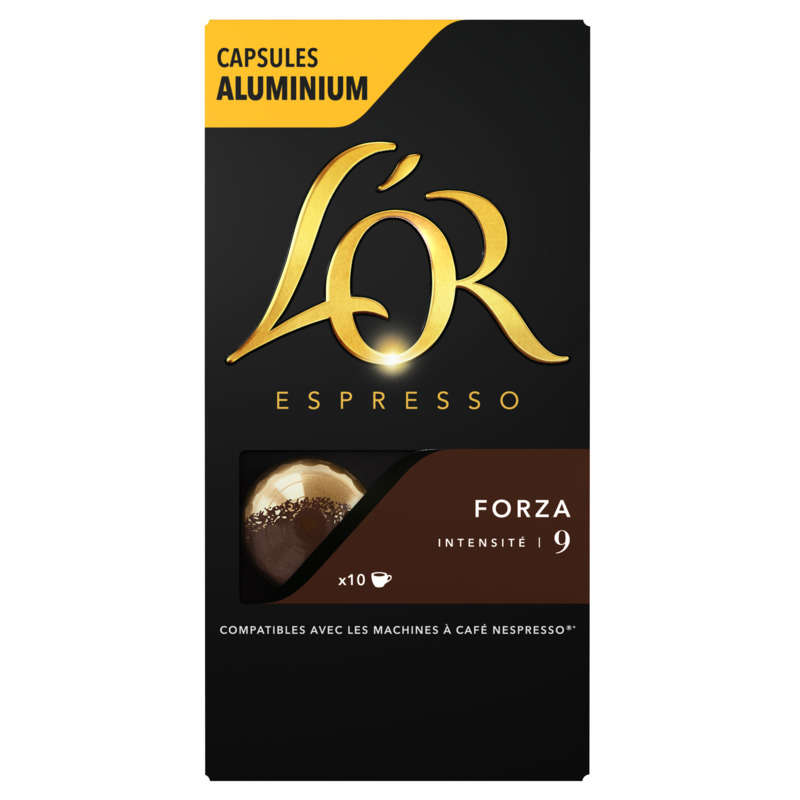 L'Or Espresso Café Forza intensité 9 x10 capsules 52g