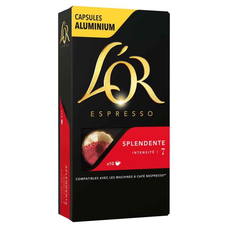 L'Or Espresso Café Splendente intensité 7 x10 capsules 52g