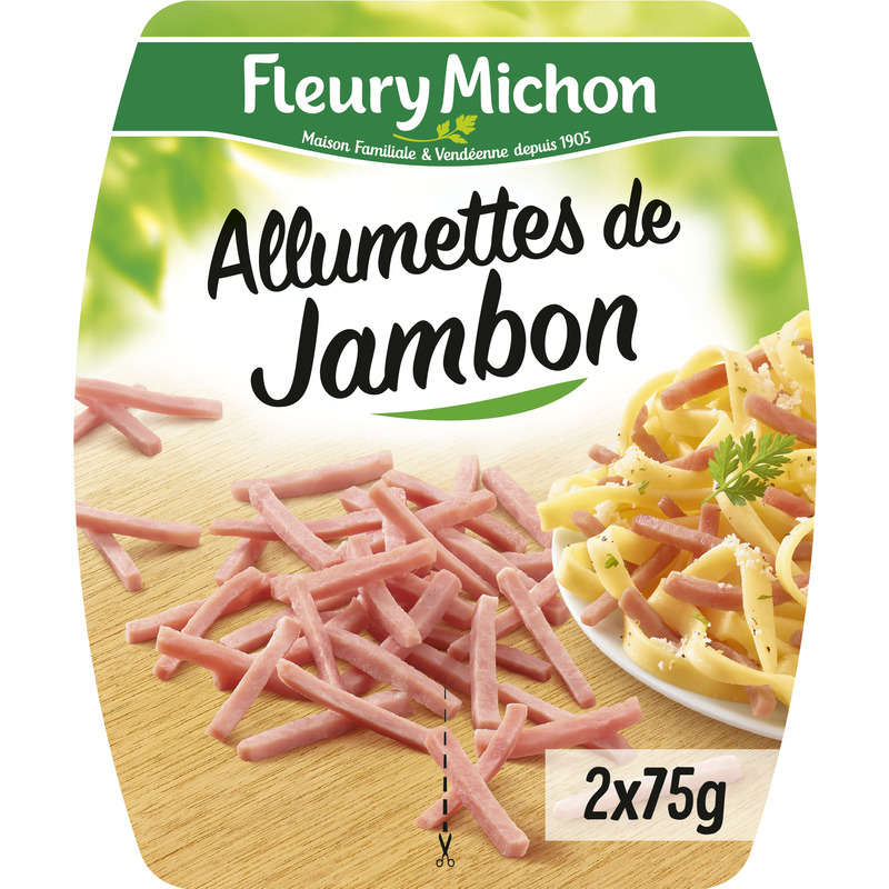 Fleury Michon Allumettes De Jambon Cuit 2X75 G