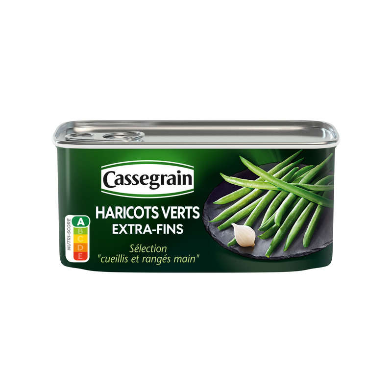 Cassegrain Haricots Verts Extra-Fins Cueillis et Rangés Main 110g