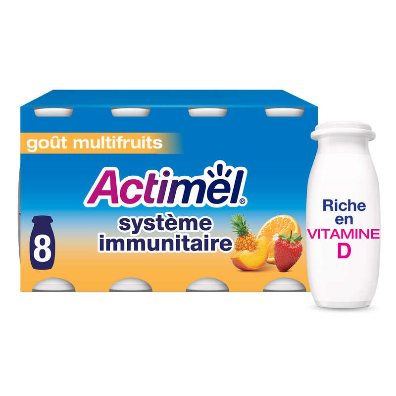 Actimel yaourt à boire multifruits 8x100g