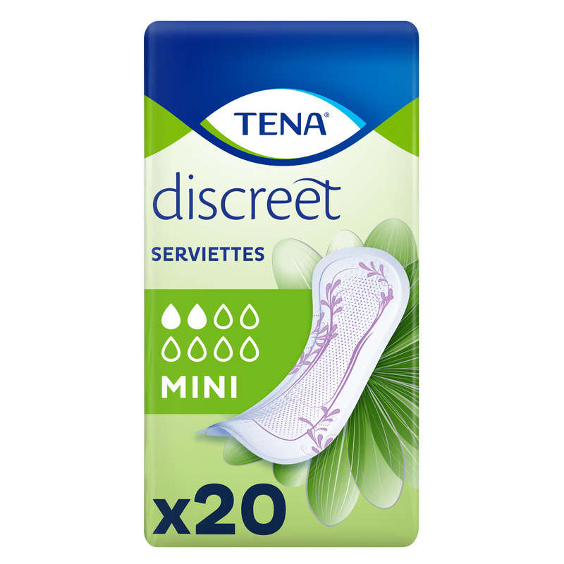 Tena Serviettes Discreet Mini x20