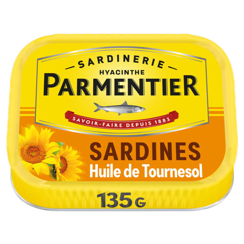 Conserverie Parmentier Sardines à l'Huile de Tournesol 135g