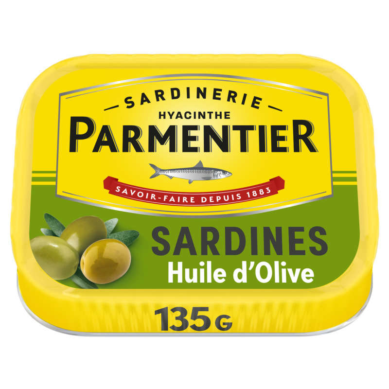 Conserverie Parmentier Sardines à L'Huile d'Olive Vierge Extra 135g