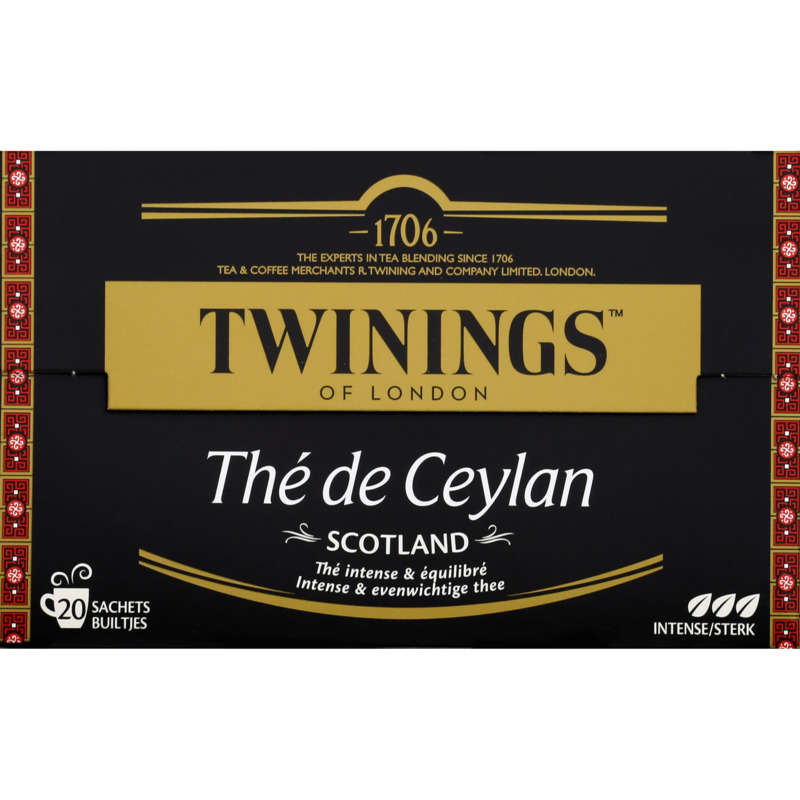 Twinings Thé de Ceylan Scotland 20 Sachets 40g