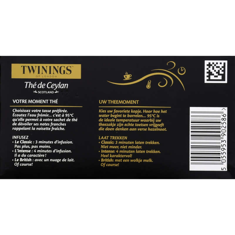 Twinings Thé de Ceylan Scotland 20 Sachets 40g