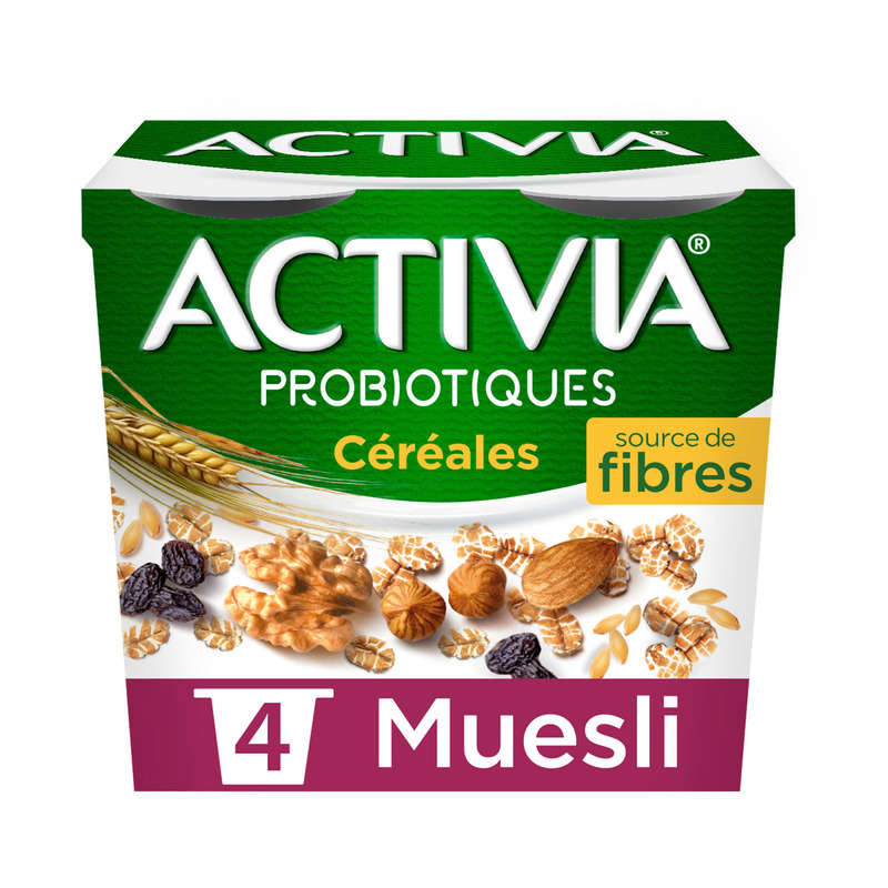 Activia Céréales Yaourt Muesli Bifidus 4X120G