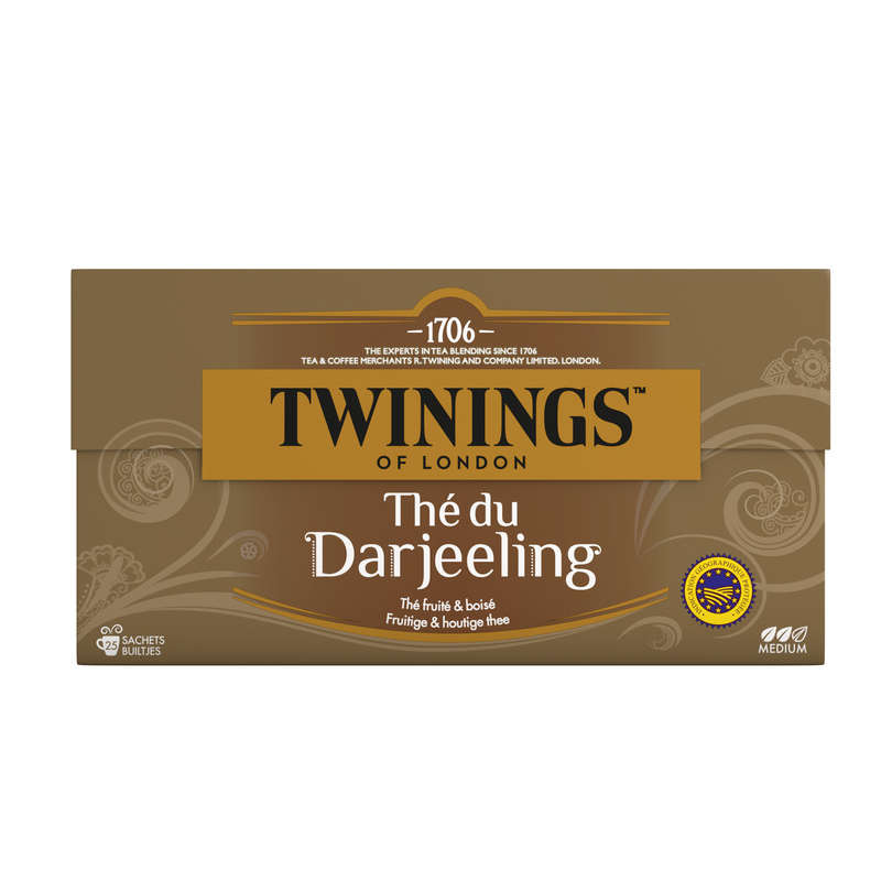 Twinnings Thé Noir Du Darjeeling Fruité & Boisé 25 Sachets - 50G