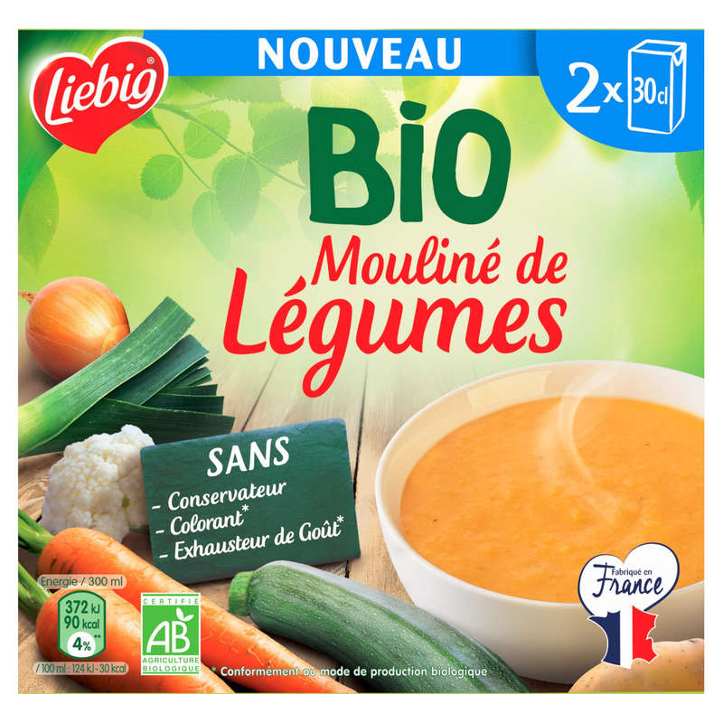 Liebig Mouliné de légumes Bio 2x30cl