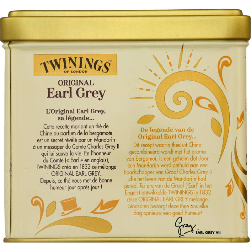 Twinings Thé Original Earl Grey, Aromatisé À La Bergamote 200G