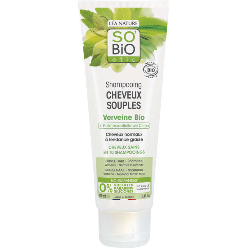 SO'BiO Étic Shampooing Cheveux Souples à la Verveine Bio 250ml