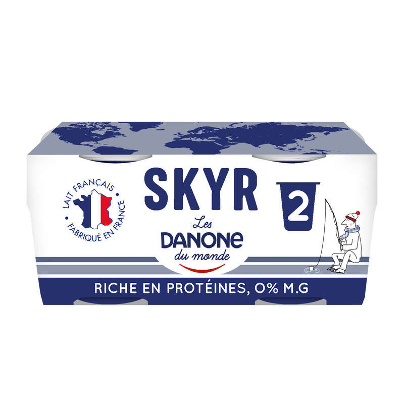 Danone du monde Skyr nature 0% 2x140g