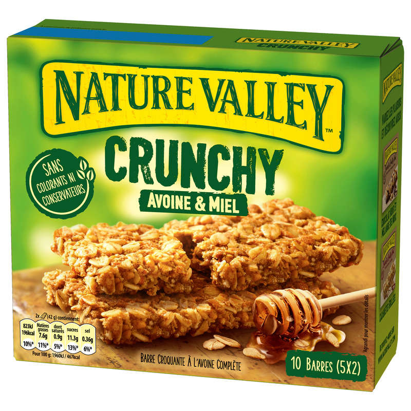 Nature Valley Barre De Céréales Crunchy Avoine & Miel 5X42G