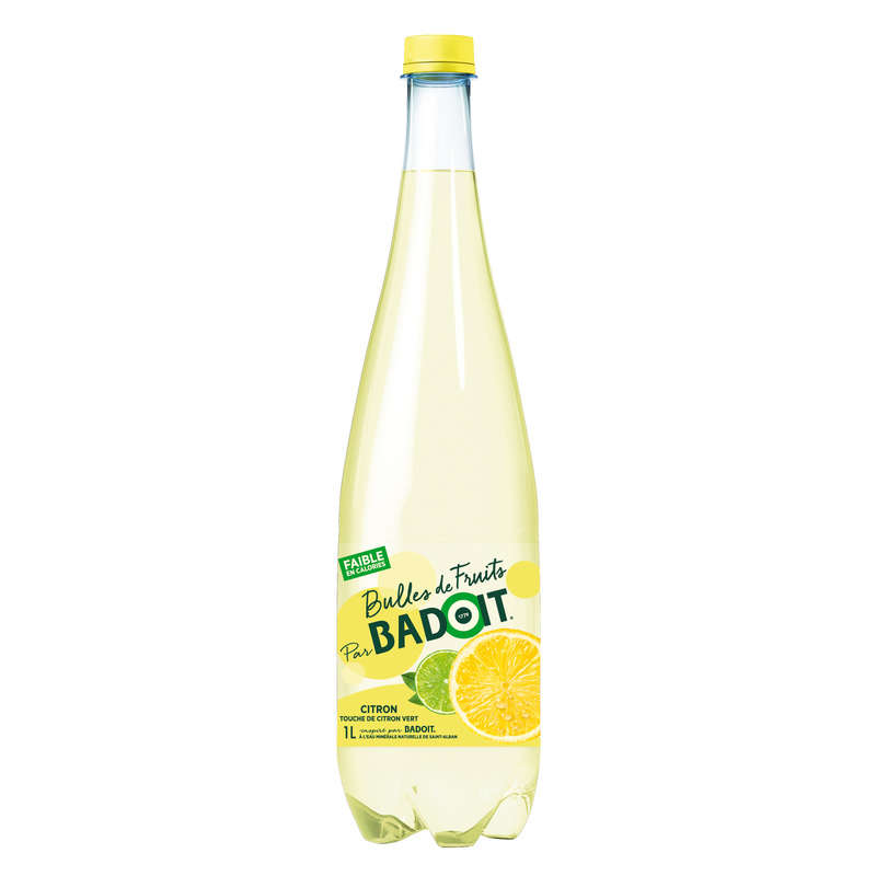 Badoit Bulles de Fruits Citron touche de Citron vert 1L