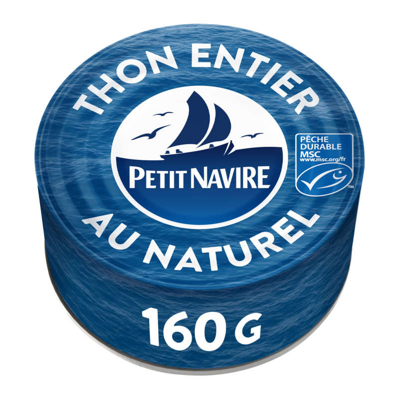 Petit Navire Thon Entier Au Naturel Albacore 112G