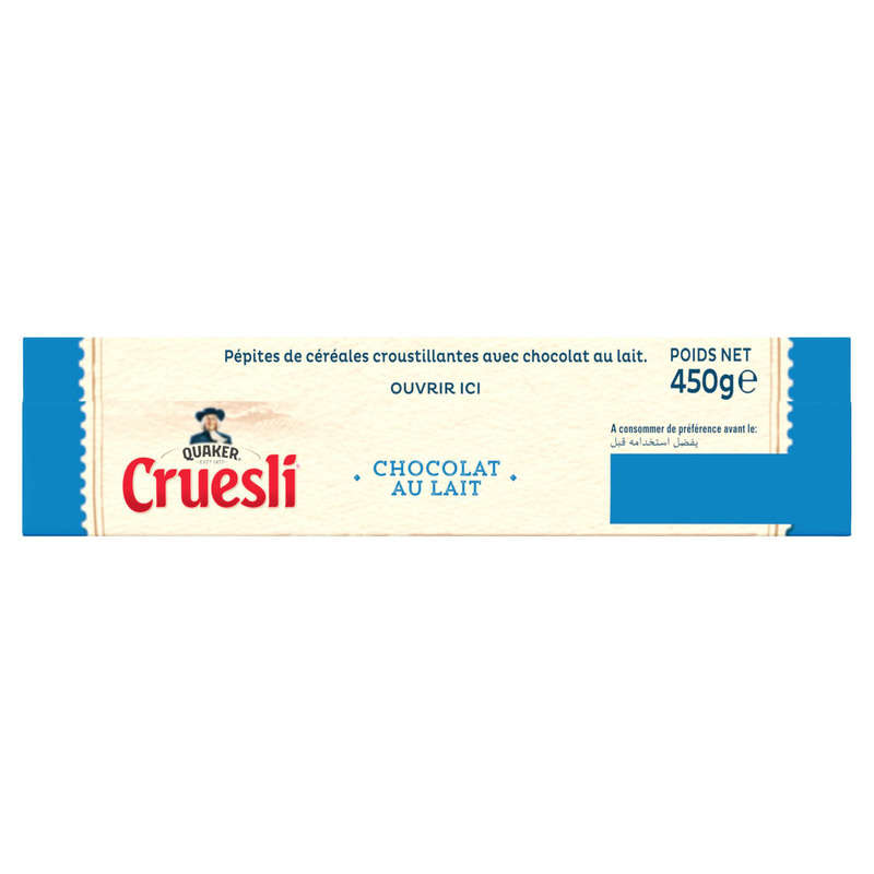 Quaker Cruesli Céréales Chocolat Au Lait 450 G