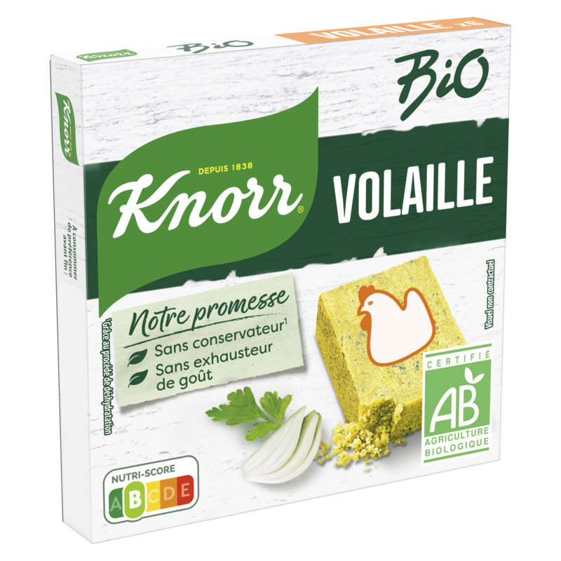 Knorr Bouillon de Poule Bio 6 Cubes 60g