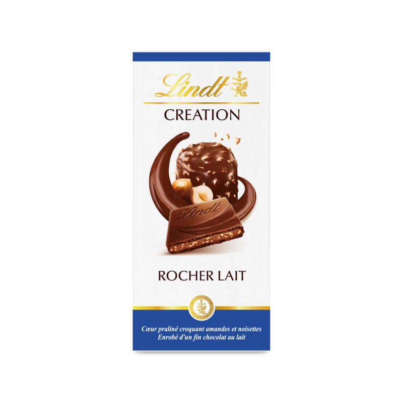 Lindt Creation Tablette le rocher lait 150g