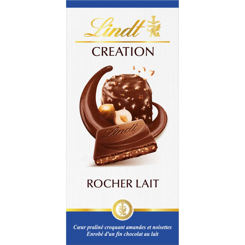 Lindt Creation Tablette le rocher lait 150g