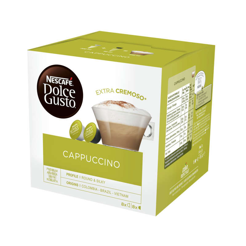 Nescafé Dolce Gusto Capsules de cappucino extra cremoso 186,4g