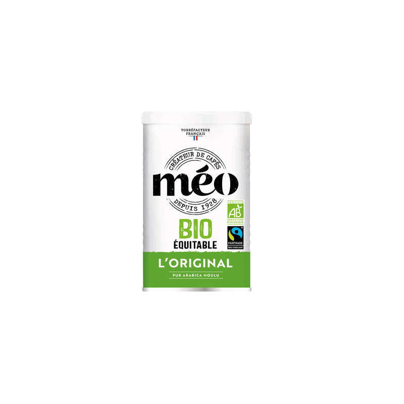 Méo Café Pur Arabica Moulu Biologique & Equitable 250g