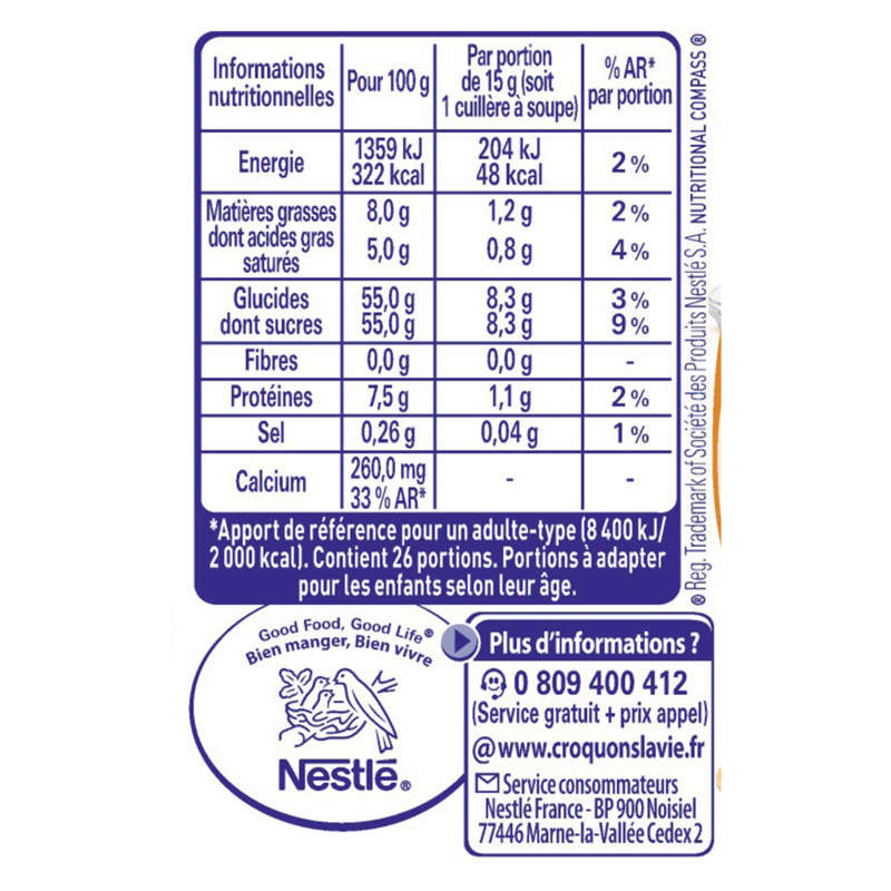 Nestle Lait Concentré Sucré à pâtisser lait entier boîte 397g