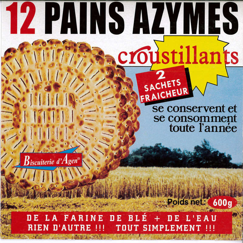 Biscuiterie D'Agen 12 Pains Azymes 600G