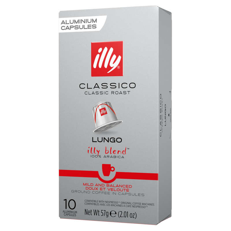 Illy Café Espresso Lungo 100% Arabica x10 capsules 57g