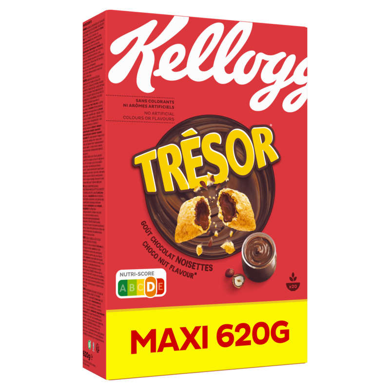 Kellogg's Céréales Trésor Chocolat noisettes 620g