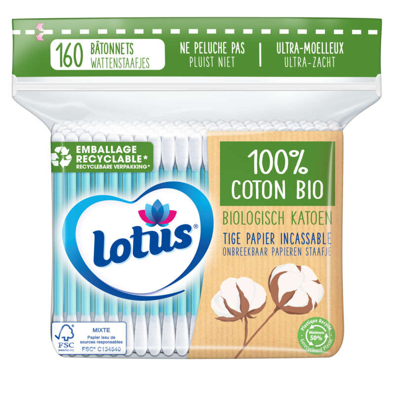 Lotus Coton Tige Bio Sachet X160