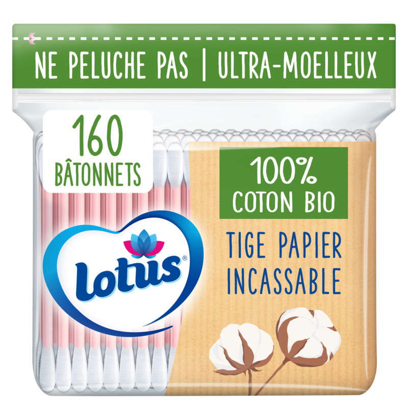 Lotus Coton Tige Bio Sachet X160