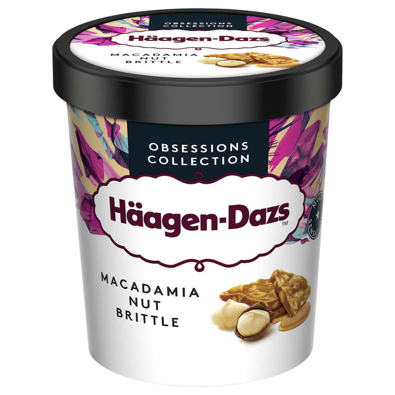 Haagen Dazs Pot Macadamia nut brittle Prem 400g