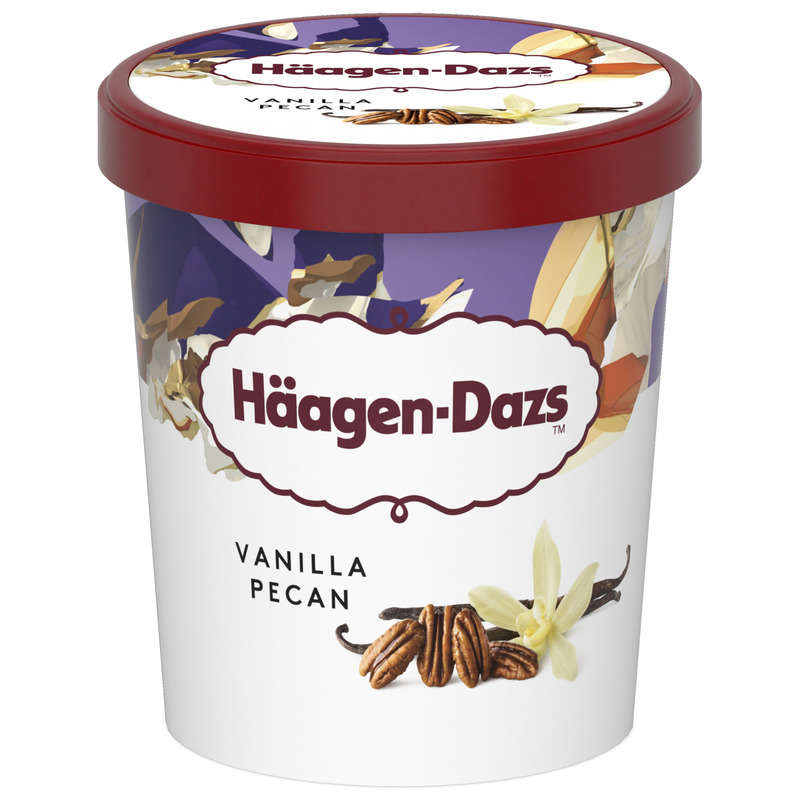 Haagen Dazs Pot Vanilla Pecan Prem 400g