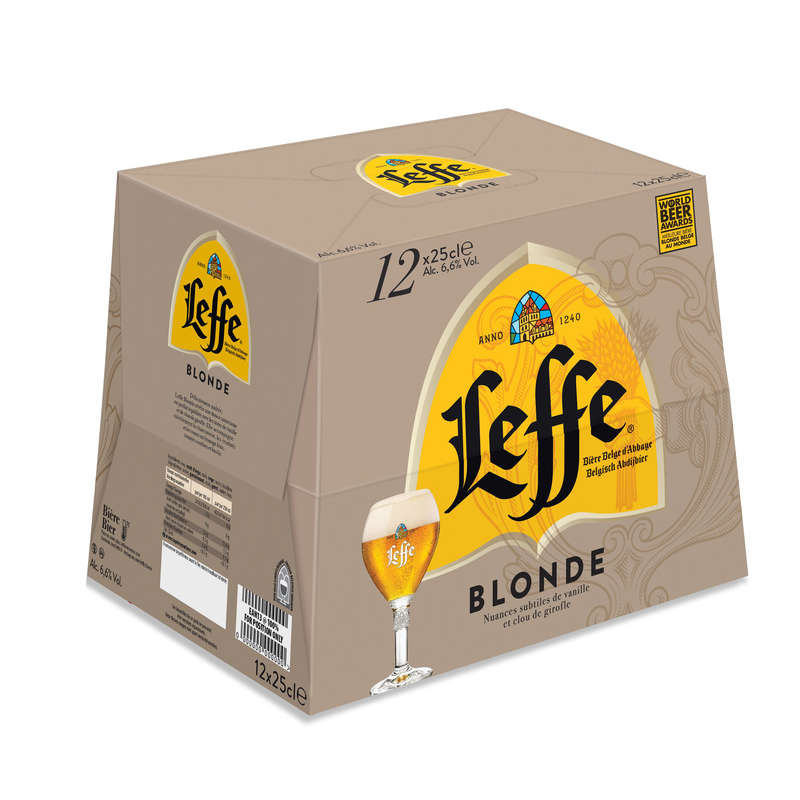 Leffe Bière blonde 12x25cl