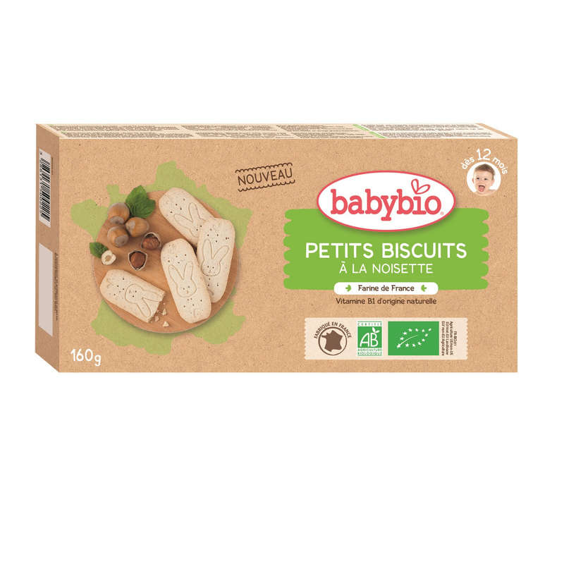 Babybio biscuit noisette 12m 160g