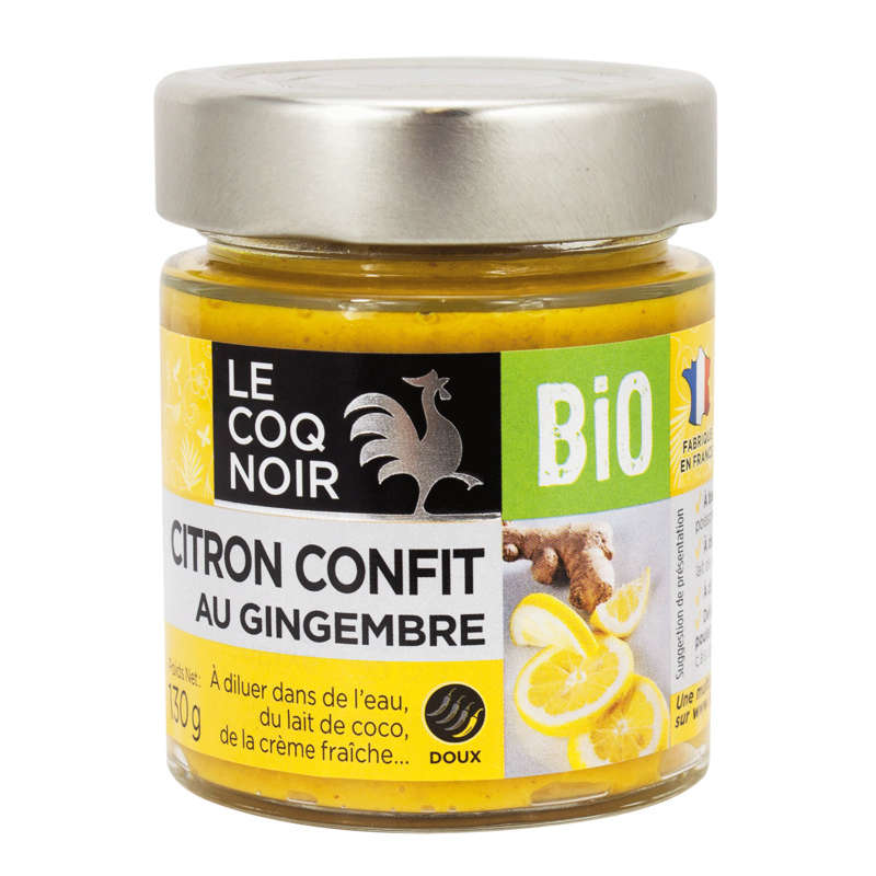 Le Coq Noir Citron Confit Au Gingembre Lcn Bio 130G