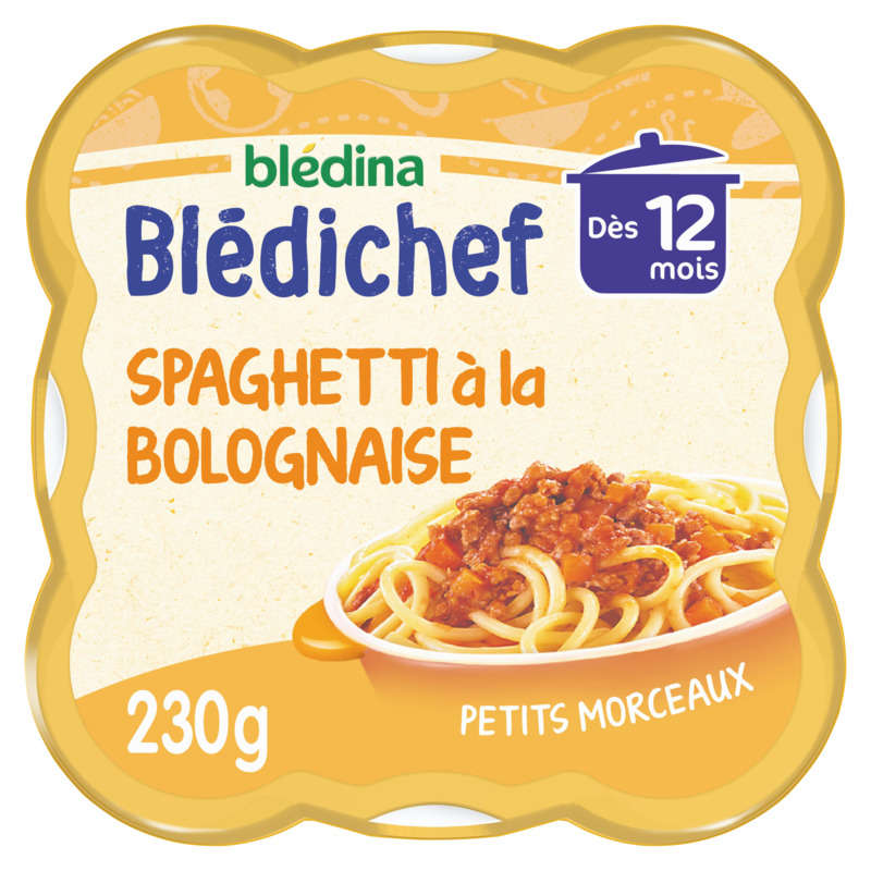 Blédina Petits Spaghetti à La Bolognaise, dès 12 Mois 230g