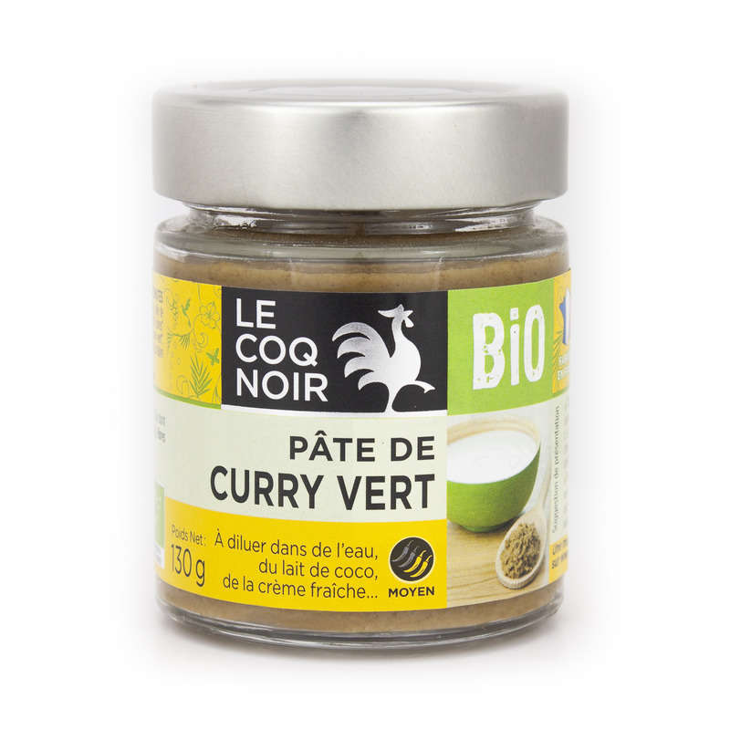 Le Coq Noir Pate De Curry Vert Biologique Lcn Bio 130G