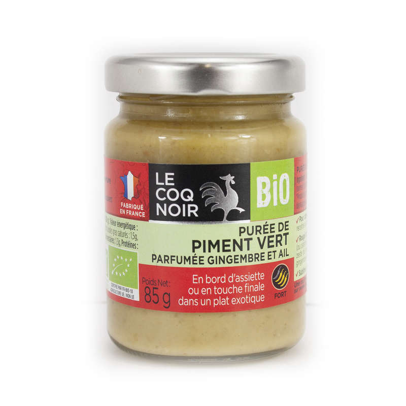 Le Coq Noir Puree De Piment Vert Biologique Lcn Bio 85G